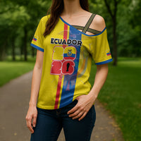 Custom Ecuador Football 2026 Cross Shoulder Shirt South American Pride