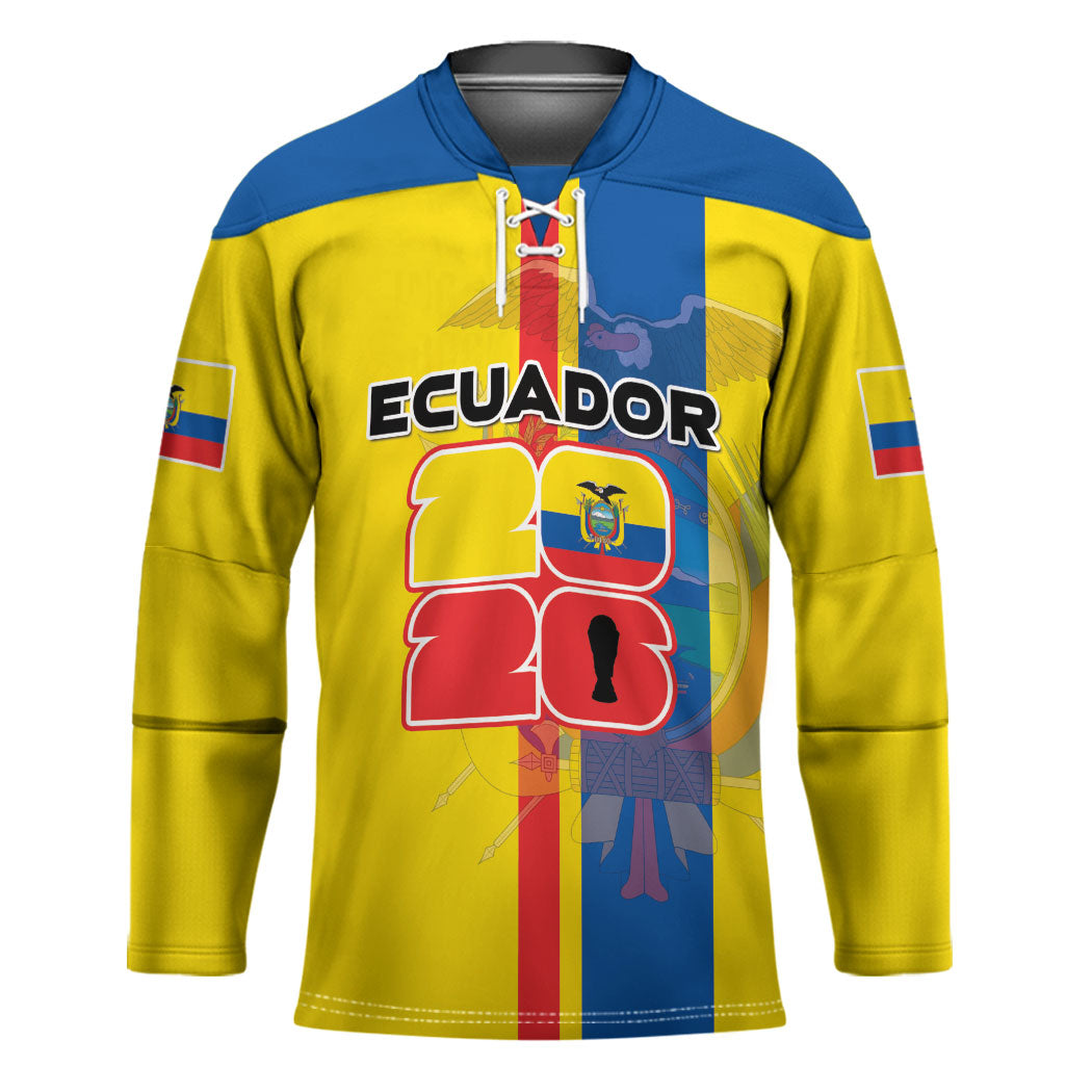 Custom Ecuador Football 2026 Hockey Jersey South American Pride