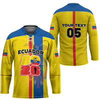 Custom Ecuador Football 2026 Hockey Jersey South American Pride