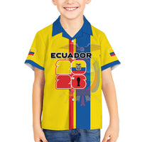 Custom Ecuador Football 2026 Kid Hawaiian Shirt South American Pride