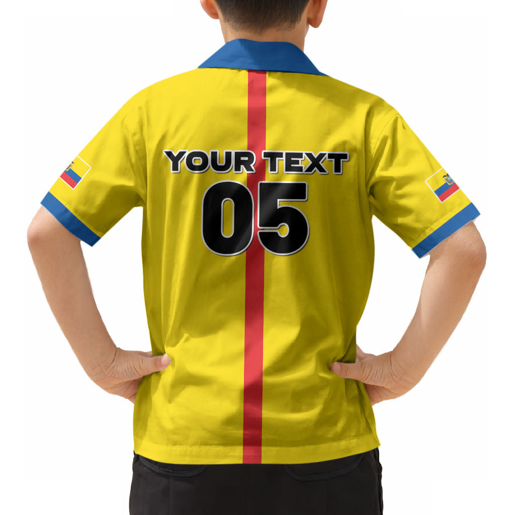 Custom Ecuador Football 2026 Kid Hawaiian Shirt South American Pride LT05