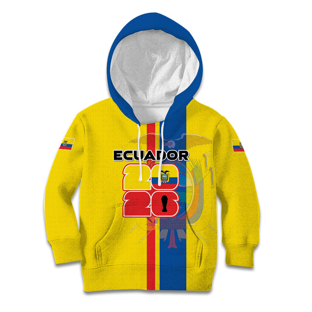 Custom Ecuador Football 2026 Kid Hoodie South American Pride
