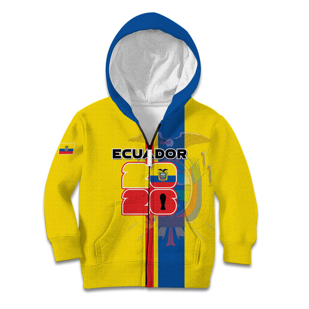 Custom Ecuador Football 2026 Kid Hoodie South American Pride