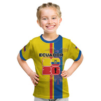 Custom Ecuador Football 2026 Kid T Shirt South American Pride