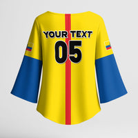 Custom Ecuador Football 2026 Kimono Sleeve Blouse South American Pride