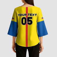 Custom Ecuador Football 2026 Kimono Sleeve Blouse South American Pride