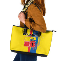 Ecuador Football 2026 Leather Tote Bag South American Pride