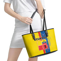 Ecuador Football 2026 Leather Tote Bag South American Pride