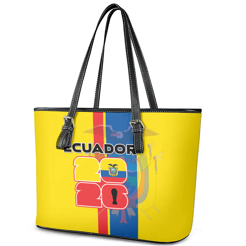 Ecuador Football 2026 Leather Tote Bag South American Pride