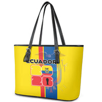 Ecuador Football 2026 Leather Tote Bag South American Pride