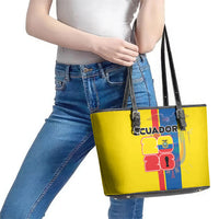 Ecuador Football 2026 Leather Tote Bag South American Pride