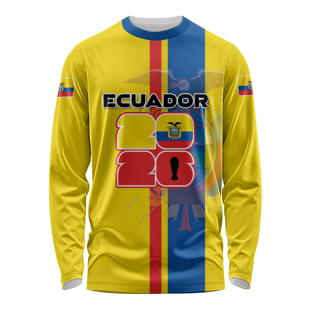 Custom Ecuador Football 2026 Long Sleeve Shirt South American Pride
