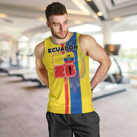 Custom Ecuador Football 2026 Men Tank Top South American Pride