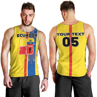 Custom Ecuador Football 2026 Men Tank Top South American Pride