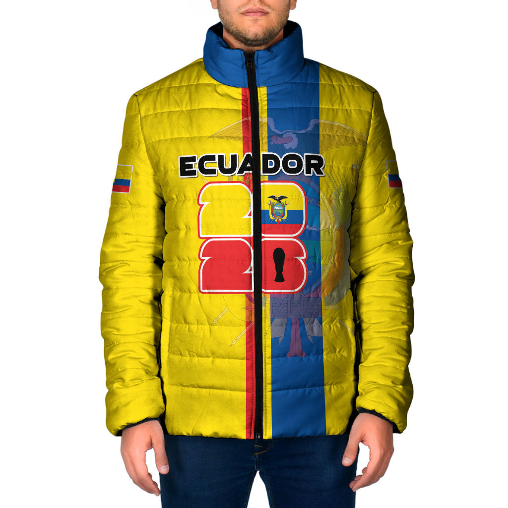 Custom Ecuador Football 2026 Padded Jacket South American Pride