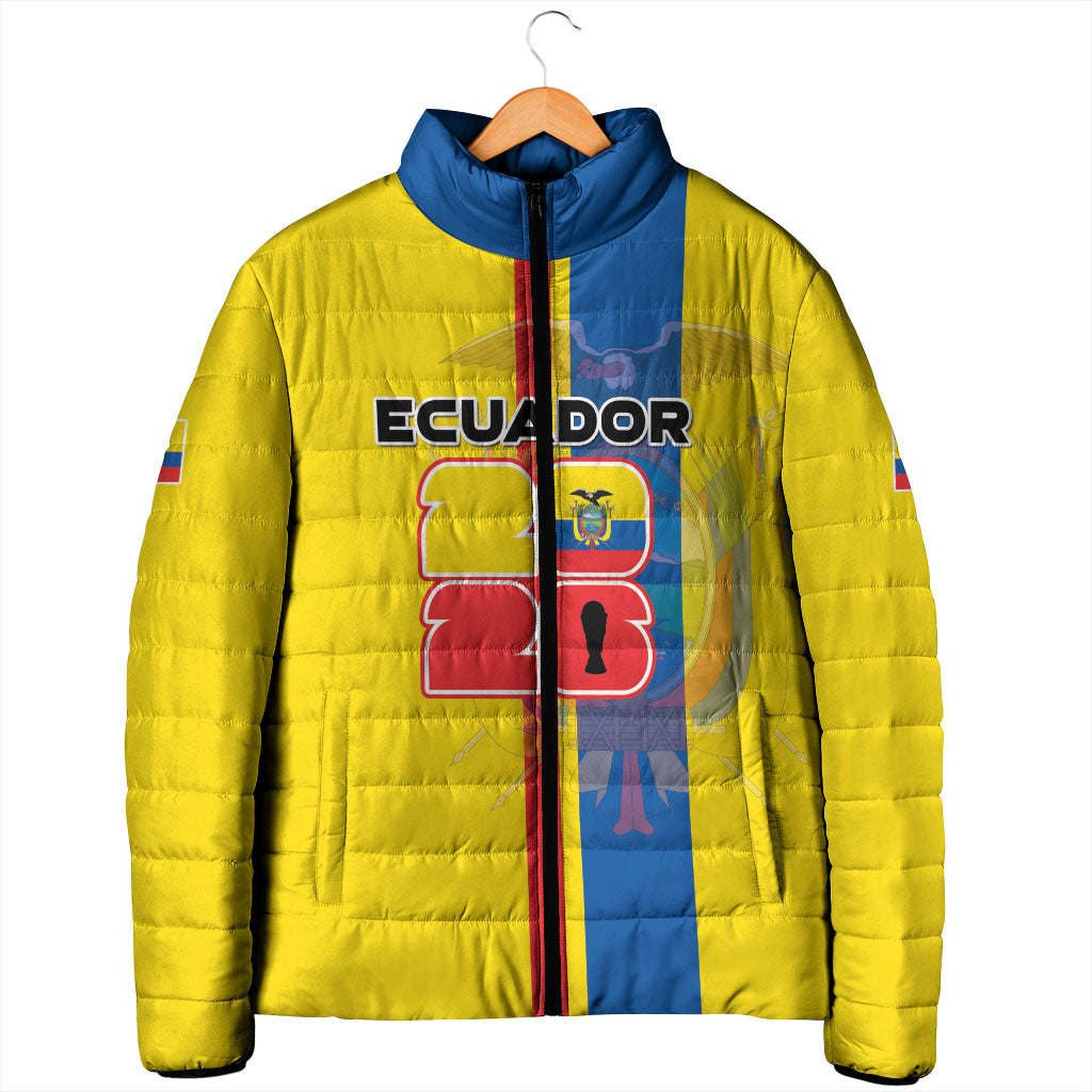 Custom Ecuador Football 2026 Padded Jacket South American Pride