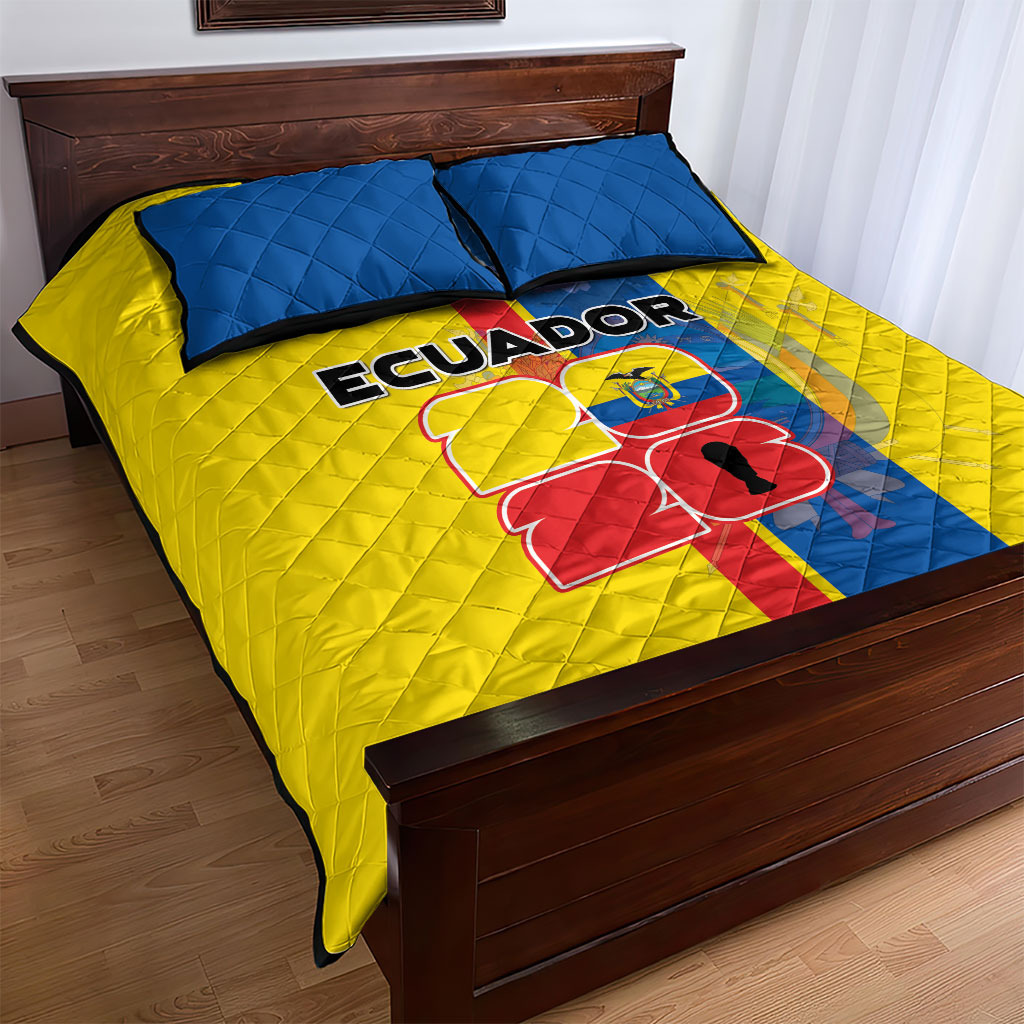 Ecuador Football 2026 Quilt Bed Set South American Pride