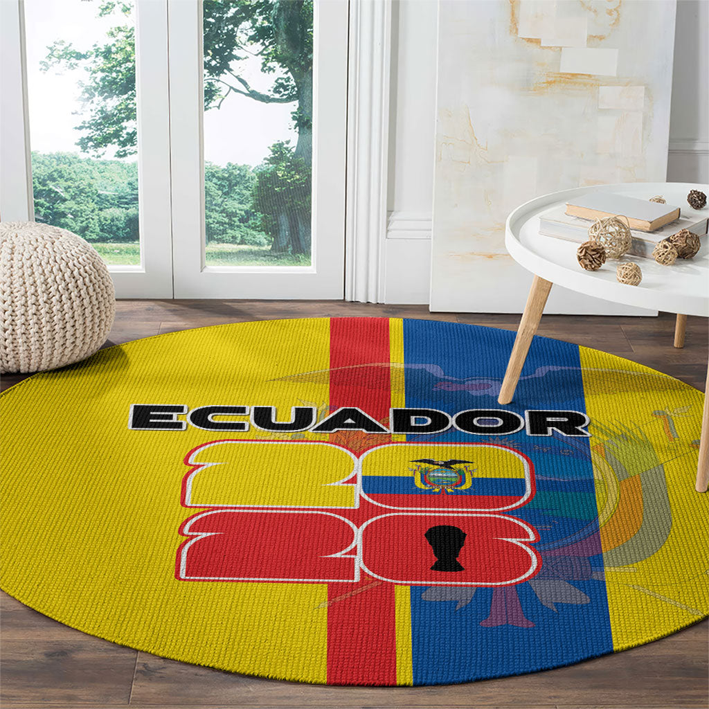 Ecuador Football 2026 Round Carpet South American Pride