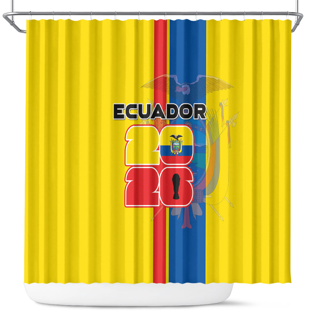 Ecuador Football 2026 Shower Curtain South American Pride