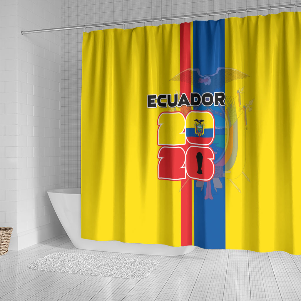 Ecuador Football 2026 Shower Curtain South American Pride