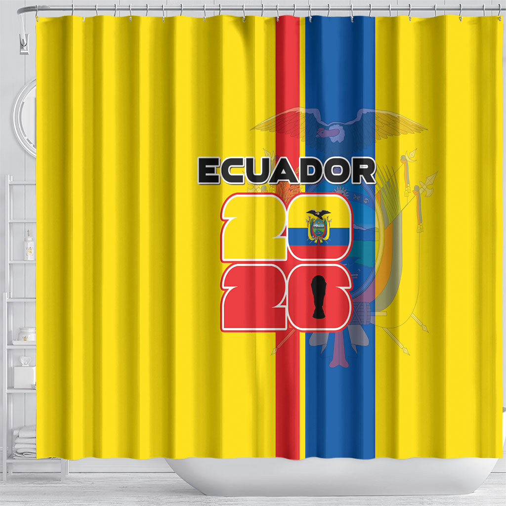 Ecuador Football 2026 Shower Curtain South American Pride
