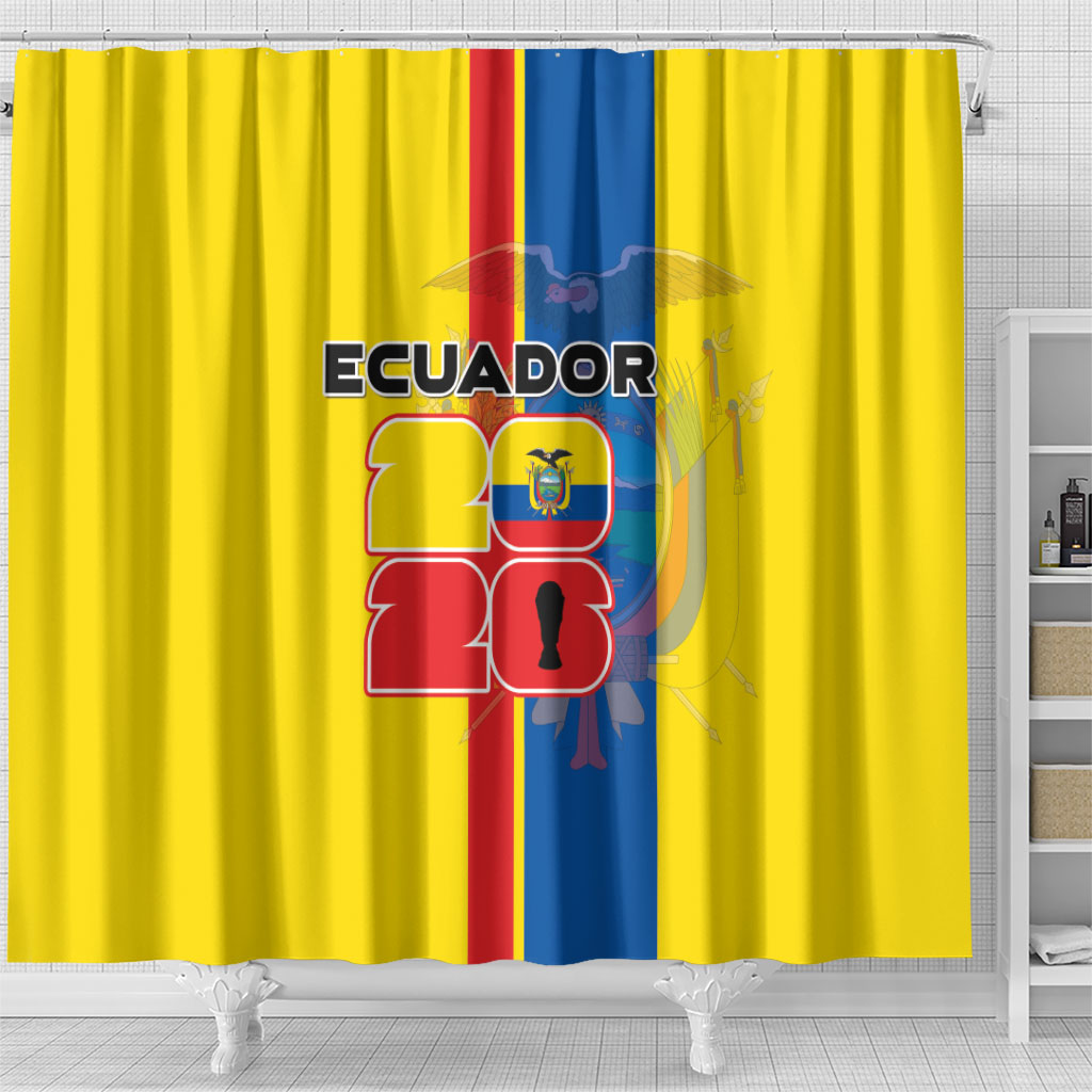 Ecuador Football 2026 Shower Curtain South American Pride