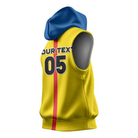 Custom Ecuador Football 2026 Sleeveless Hoodie South American Pride
