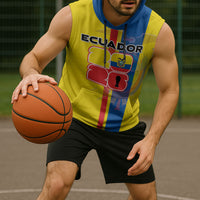 Custom Ecuador Football 2026 Sleeveless Hoodie South American Pride