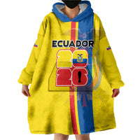 Custom Ecuador Football 2026 Wearable Blanket Hoodie South American Pride