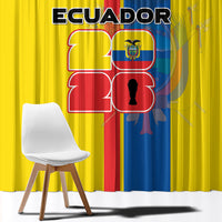 Ecuador Football 2026 Window Curtain South American Pride