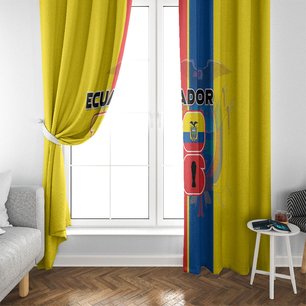 Ecuador Football 2026 Window Curtain South American Pride