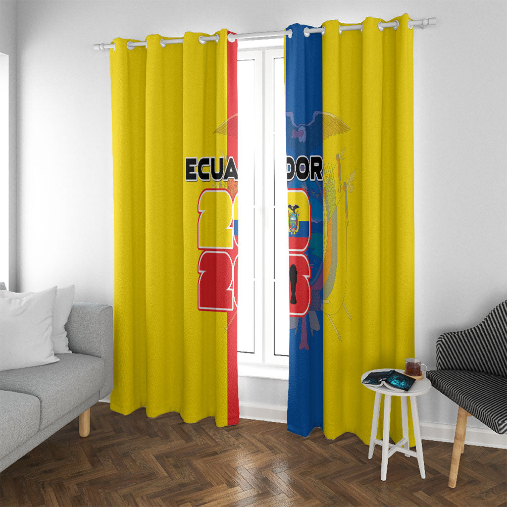 Ecuador Football 2026 Window Curtain South American Pride