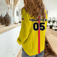 Custom Ecuador Football 2026 Women Casual Shirt South American Pride