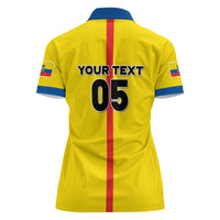 Custom Ecuador Football 2026 Women Polo Shirt South American Pride