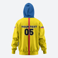 Custom Ecuador Football 2026 Zip Hoodie South American Pride