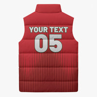 Custom Morocco Football 2026 Sleeveless Puffer Jacket Atlas Lions Breathtaking Victory Red Version