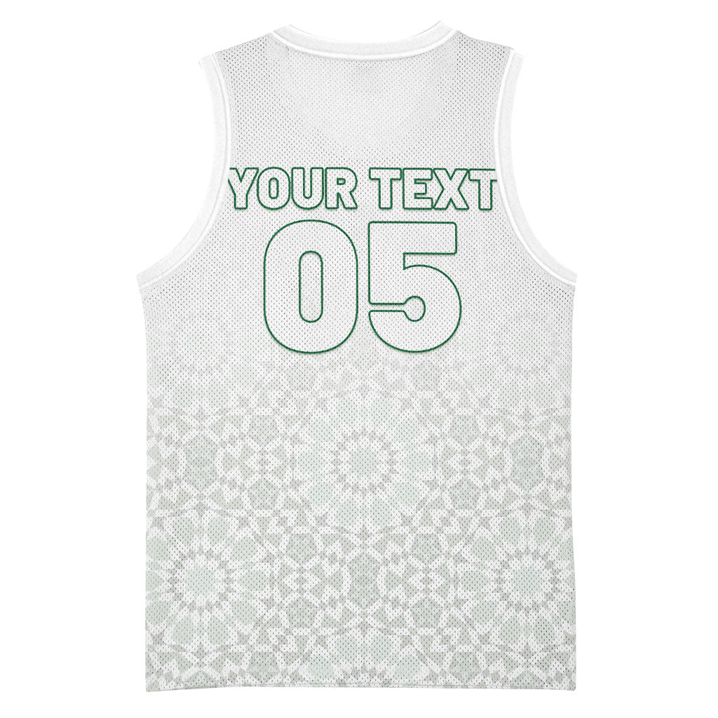 Custom Morocco Football 2026 Basketball Jersey Atlas Lions Breathtaking Victory White Version