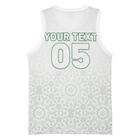 Custom Morocco Football 2026 Basketball Jersey Atlas Lions Breathtaking Victory White Version