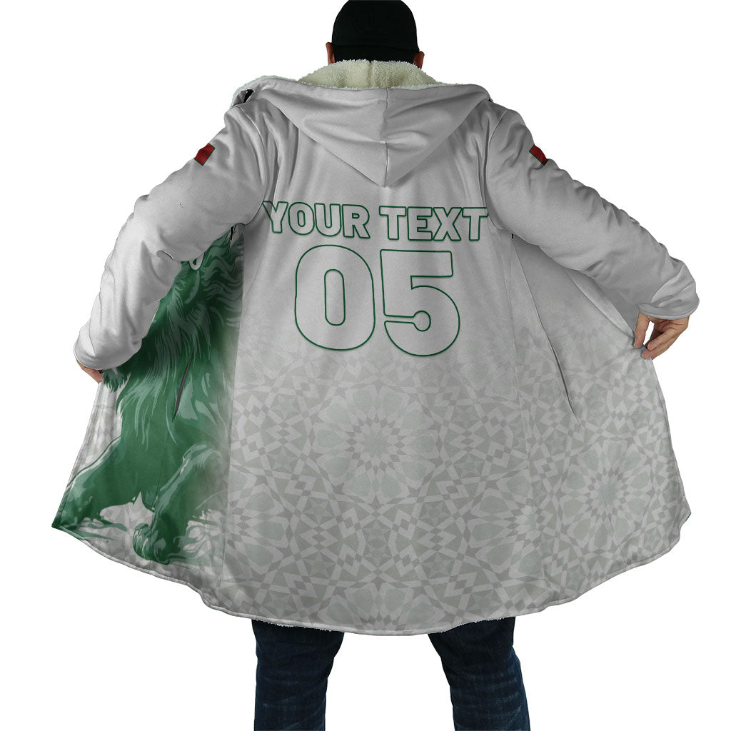 Custom Morocco Football 2026 Cloak Atlas Lions Breathtaking Victory White Version