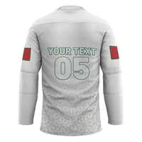Custom Morocco Football 2026 Hockey Jersey Atlas Lions Breathtaking Victory White Version