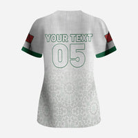 Custom Morocco Football 2026 Scrub Top Atlas Lions Breathtaking Victory White Version