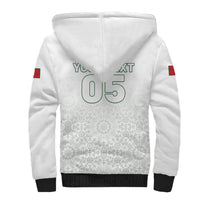 Custom Morocco Football 2026 Sherpa Hoodie Atlas Lions Breathtaking Victory White Version