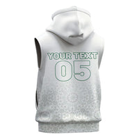 Custom Morocco Football 2026 Sleeveless Zip Hoodie Atlas Lions Breathtaking Victory White Version