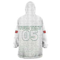 Custom Morocco Football 2026 Wearable Blanket Hoodie Atlas Lions Breathtaking Victory White Version