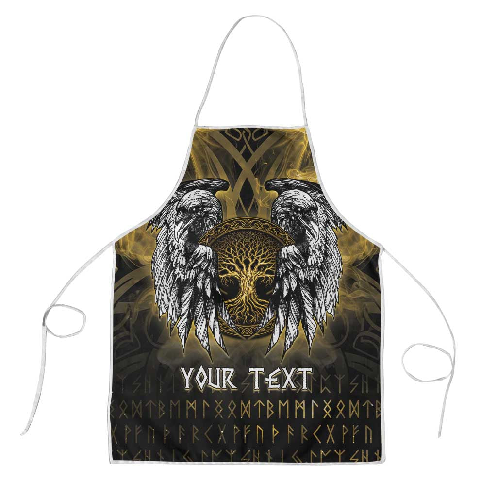 Personalized Cornwall Celtic Chough Apron With Tree Of Life - Wonder Print Shop