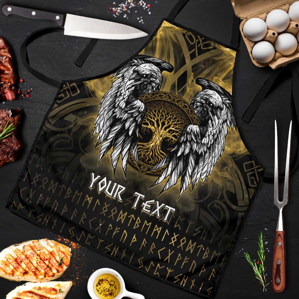 Personalized Cornwall Celtic Chough Apron With Tree Of Life - Wonder Print Shop