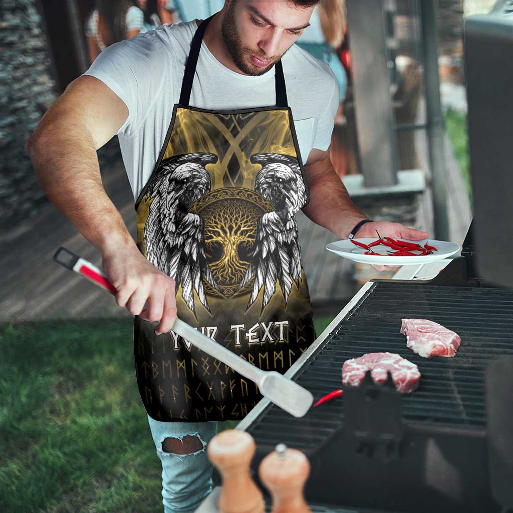 Personalized Cornwall Celtic Chough Apron With Tree Of Life - Wonder Print Shop