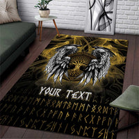 Personalized Cornwall Celtic Chough Area Rug With Tree Of Life - Wonder Print Shop
