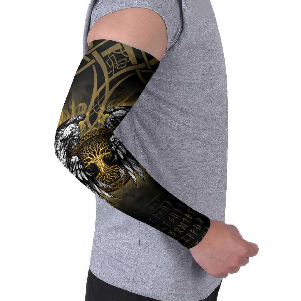 Personalized Cornwall Celtic Chough Arm Sleeves With Tree Of Life - Wonder Print Shop