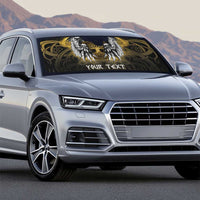 Personalized Cornwall Celtic Chough Auto Sun Shade With Tree Of Life - Wonder Print Shop